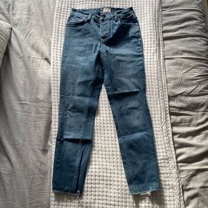 Free People - High Rise Button Fly Skinny Jeggings